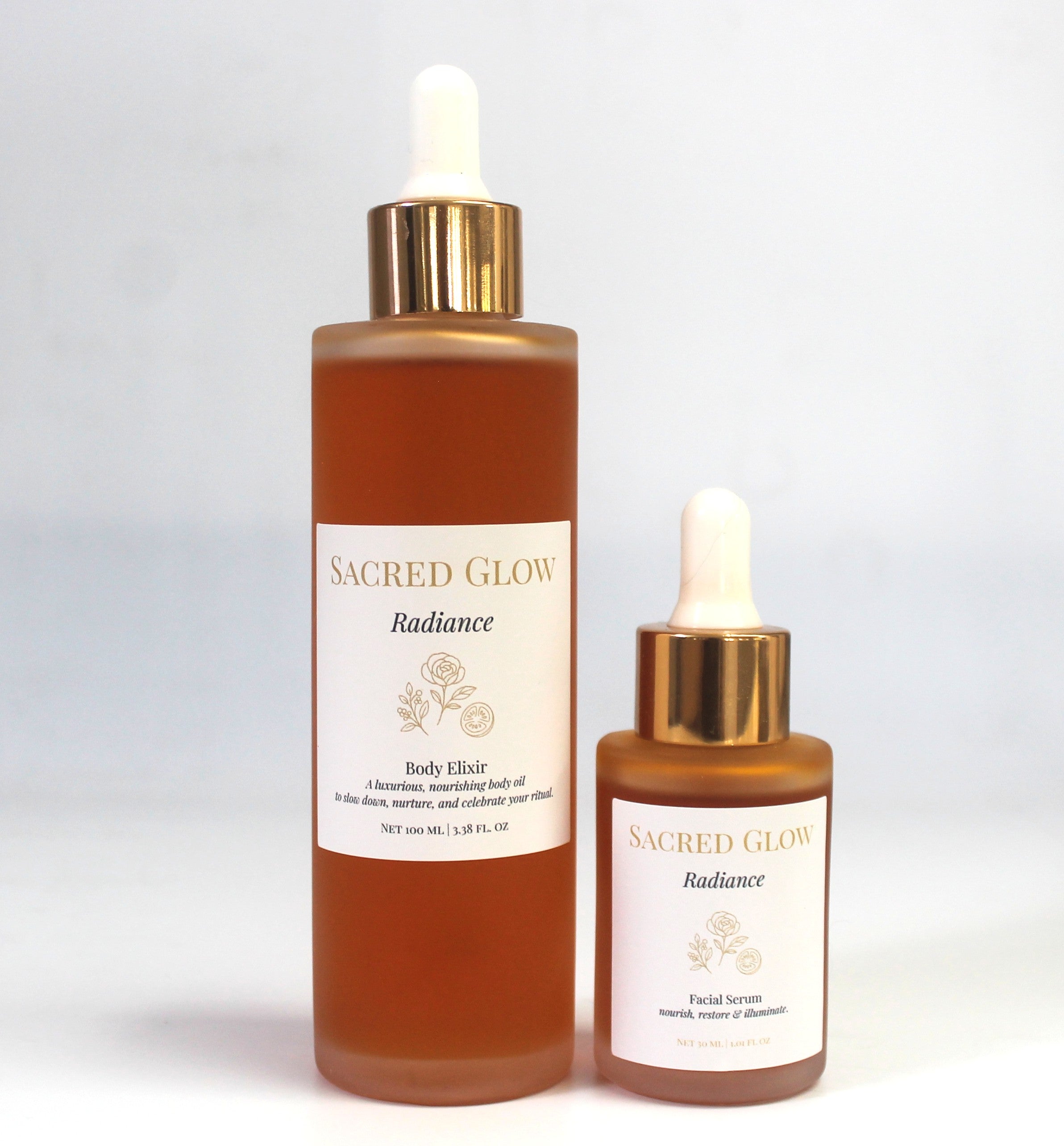 Sacred Glow Radiance Serum & Elixir Duo RRP $218 <br> Launch-10 Discount $196.20
